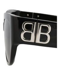 Balenciaga Balenciaga Womens Square/Rectangle Black Black Grey Fashion Designer Eyewear