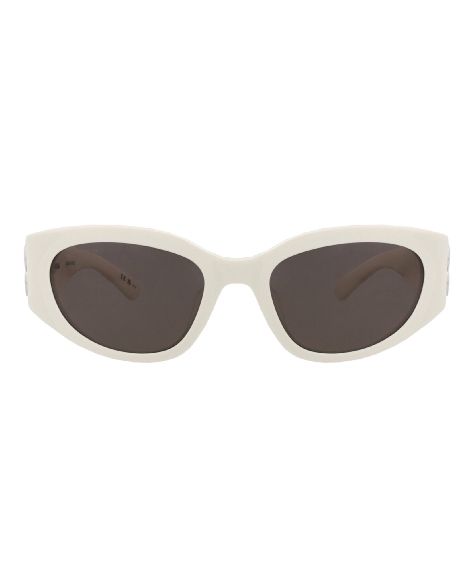Balenciaga Balenciaga Womens Round/Oval White White Grey Fashion Designer Eyewear