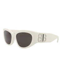 Balenciaga Balenciaga Womens Round/Oval White White Grey Fashion Designer Eyewear
