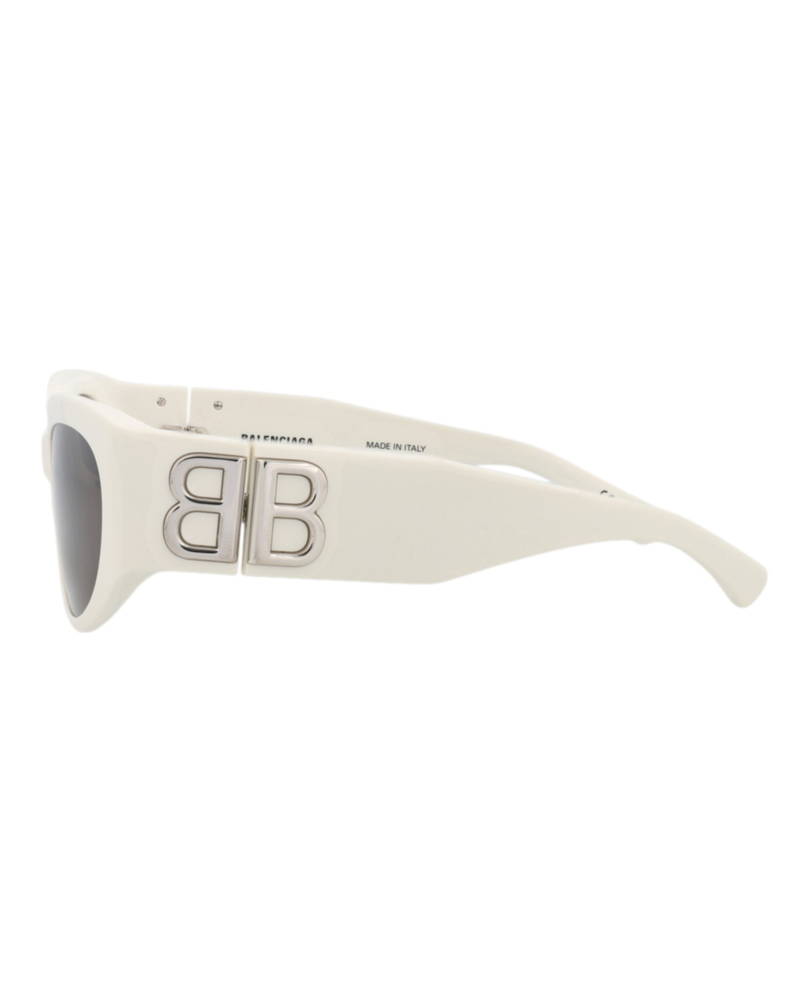 Balenciaga Balenciaga Womens Round/Oval White White Grey Fashion Designer Eyewear