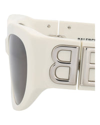Balenciaga Balenciaga Womens Round/Oval White White Grey Fashion Designer Eyewear