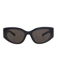 Balenciaga Balenciaga Womens Round/Oval Blue Blue Grey Fashion Designer Eyewear