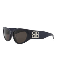 Balenciaga Balenciaga Womens Round/Oval Blue Blue Grey Fashion Designer Eyewear