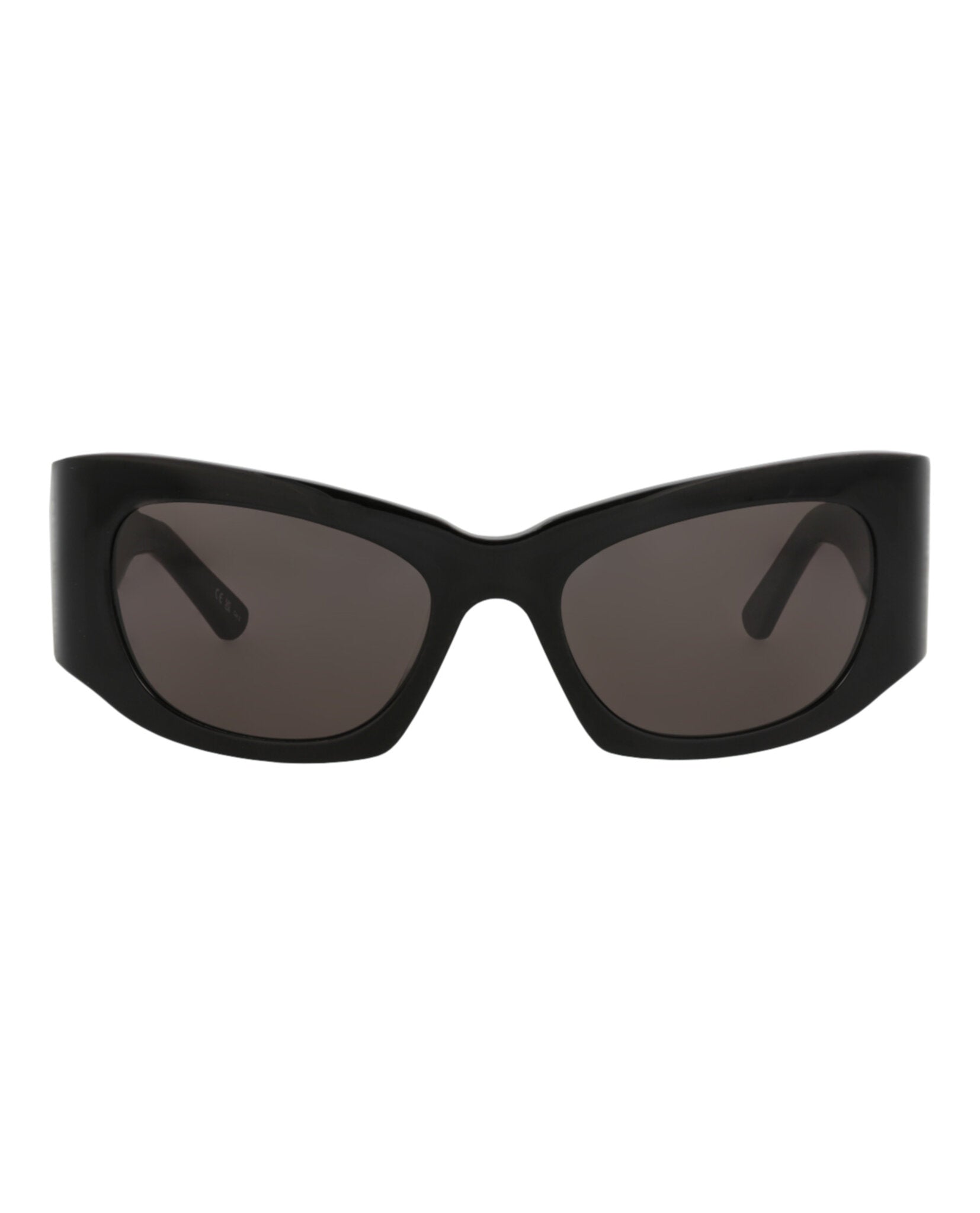 Balenciaga Womens Cat Eye Black Black Grey Fashion Designer Eyewear