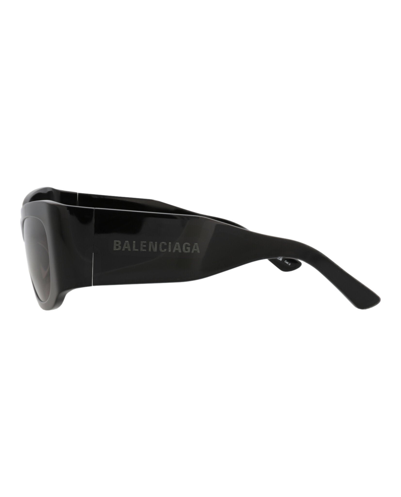 Balenciaga Womens Cat Eye Black Black Grey Fashion Designer Eyewear