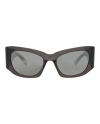 Balenciaga Womens Cat Eye Grey Grey Silver Fashion Designer Eyewear