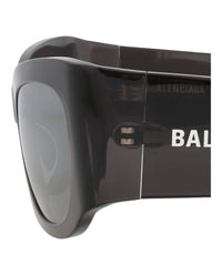Balenciaga Womens Cat Eye Grey Grey Silver Fashion Designer Eyewear