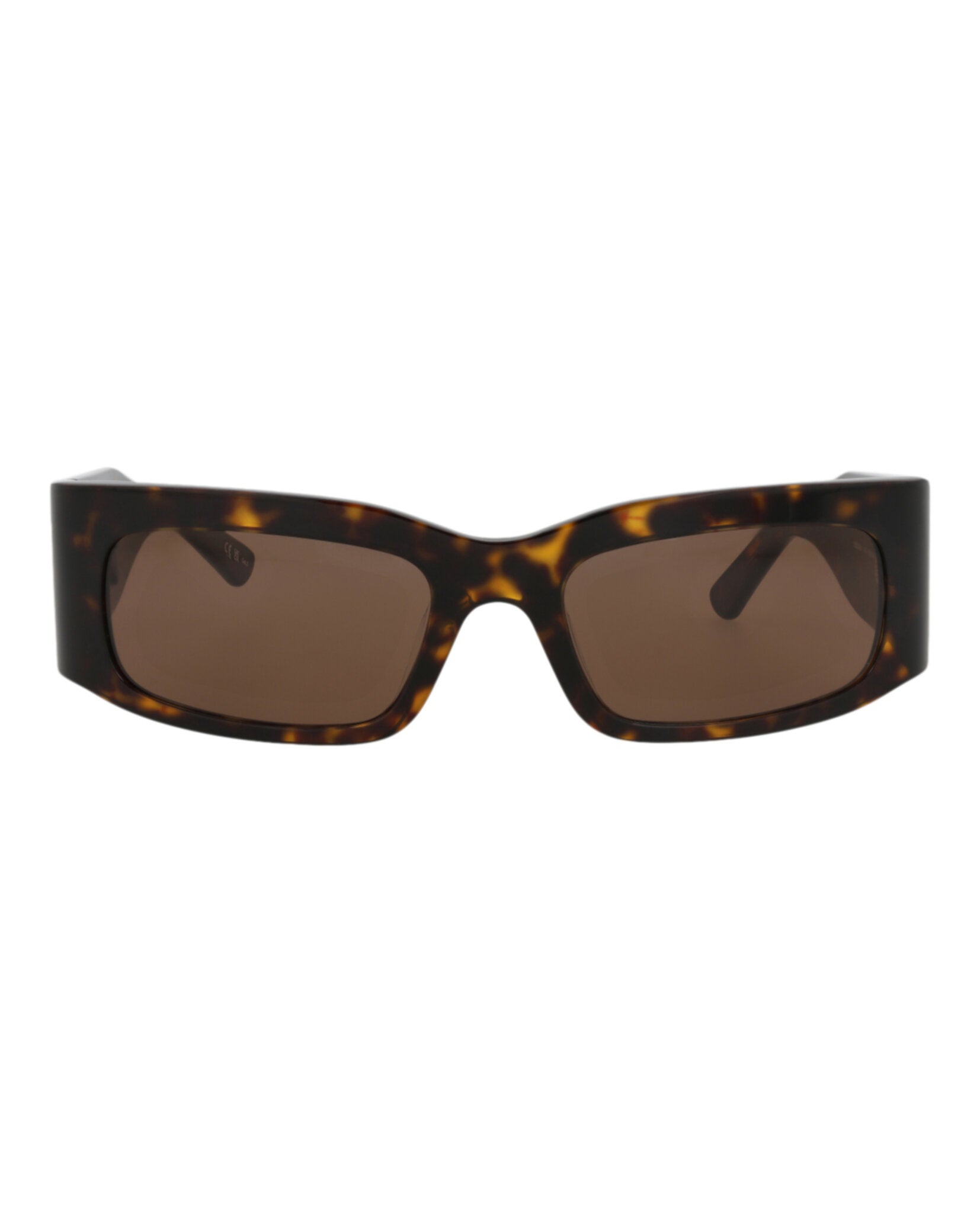 Balenciaga Unisex Square/Rectangle Havana Havana Brown Fashion Designer Eyewear