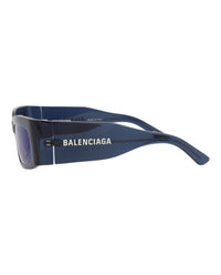 Balenciaga Unisex Square/Rectangle Blue Blue Blue Fashion Designer Eyewear