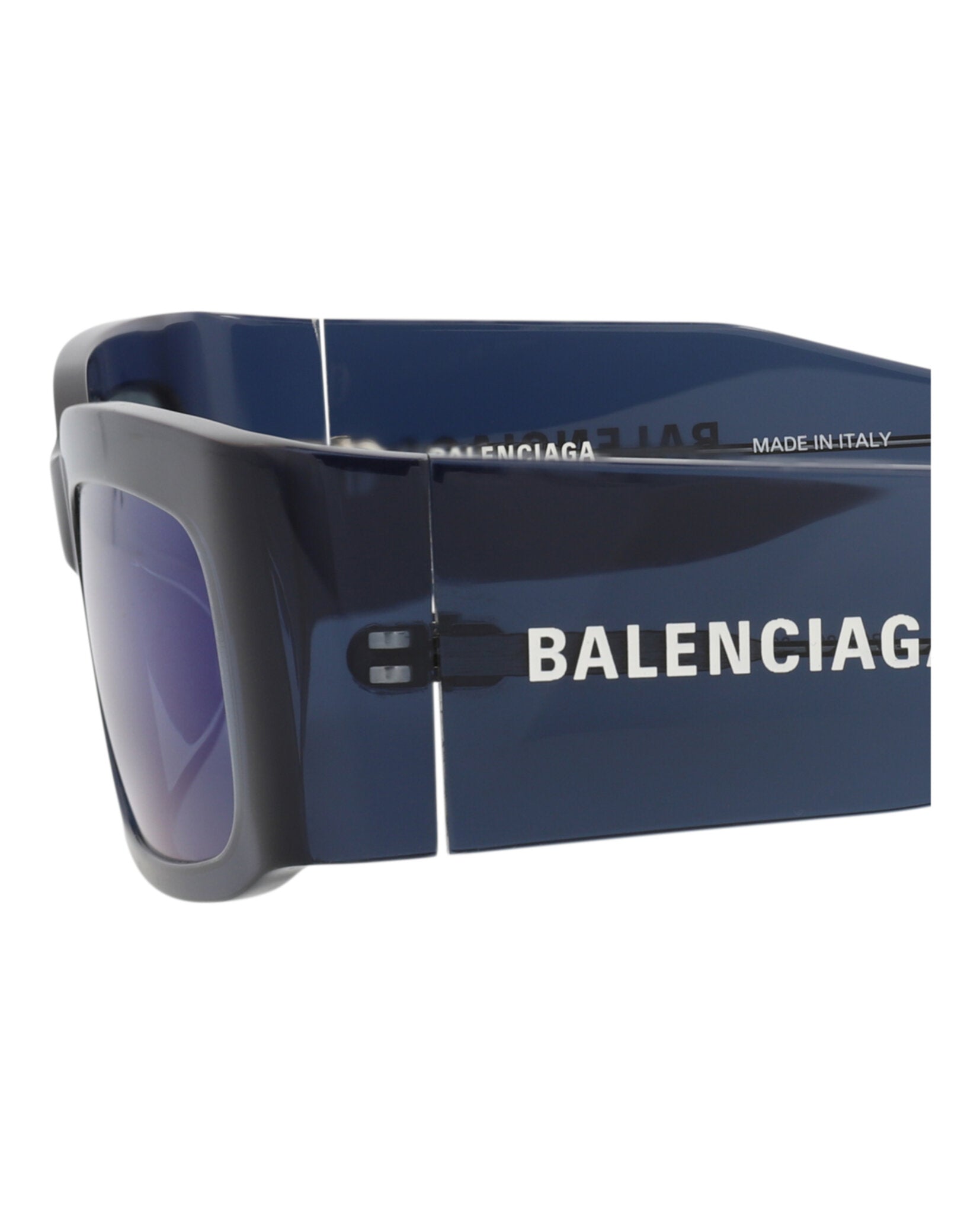Balenciaga Unisex Square/Rectangle Blue Blue Blue Fashion Designer Eyewear