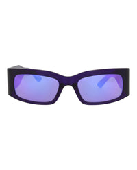 Balenciaga Unisex Square/Rectangle Violet Violet Violet Fashion Designer Eyewear