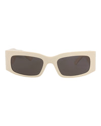 Balenciaga Balenciaga Unisex Square/Rectangle Beige Beige Grey Fashion Designer Eyewear