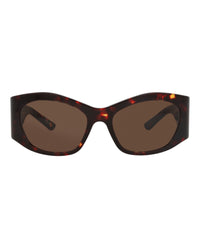 Balenciaga Balenciaga Womens Square/Rectangle Havana Havana Brown Fashion Designer Eyewear
