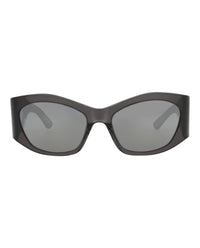 Balenciaga Womens Square/Rectangle Grey Grey Silver Fashion Designer Eyewear