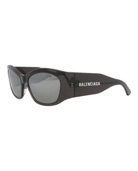 Balenciaga Womens Square/Rectangle Grey Grey Silver Fashion Designer Eyewear