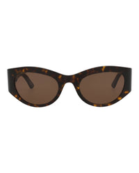 Balenciaga Womens Round/Oval Havana Havana Brown Fashion Designer Eyewear