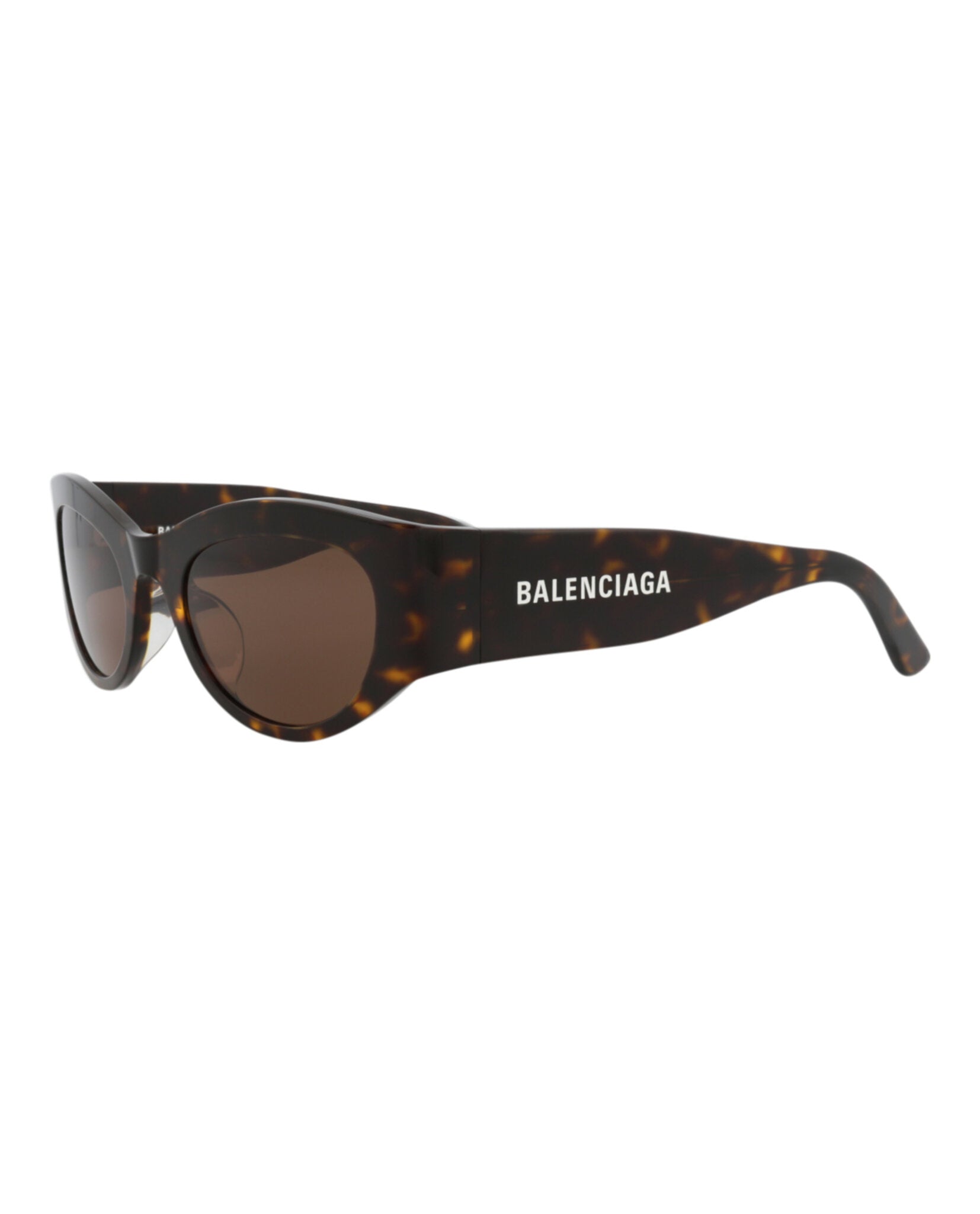 Balenciaga Womens Round/Oval Havana Havana Brown Fashion Designer Eyewear
