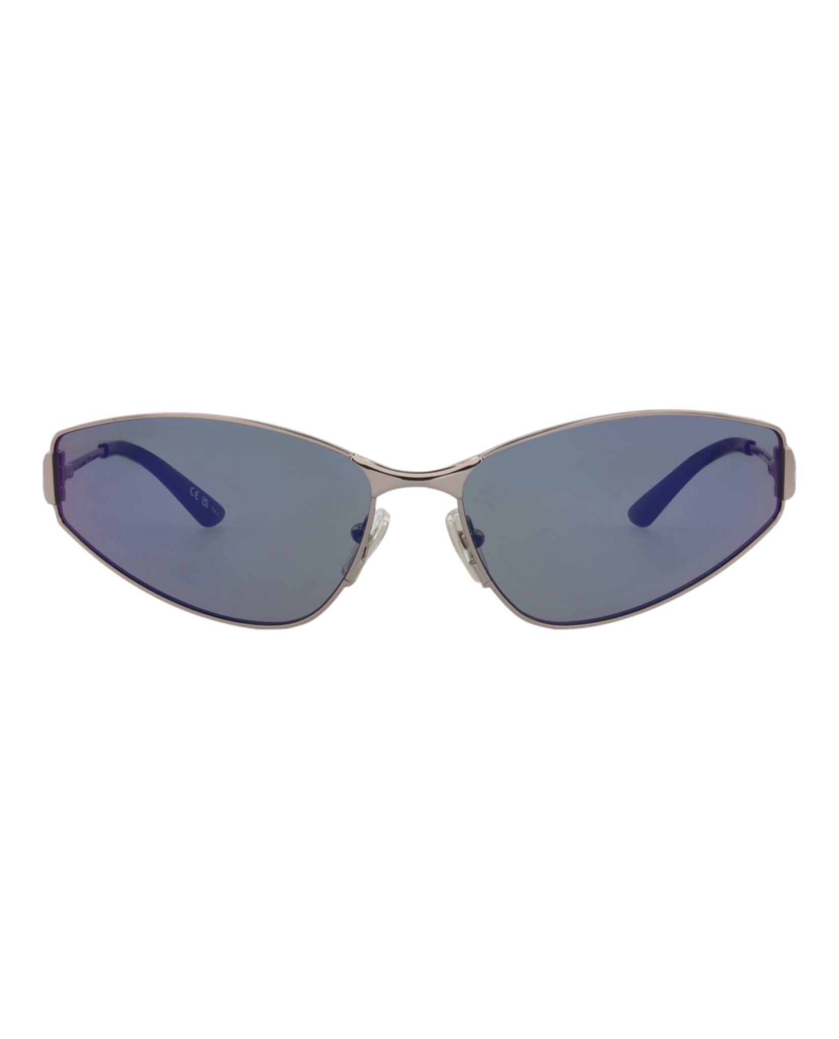 Balenciaga Balenciaga Womens Cat Eye Ruthenium Ruthenium Violet Fashion Designer Eyewear