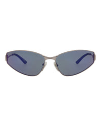 Balenciaga Balenciaga Womens Cat Eye Ruthenium Ruthenium Violet Fashion Designer Eyewear