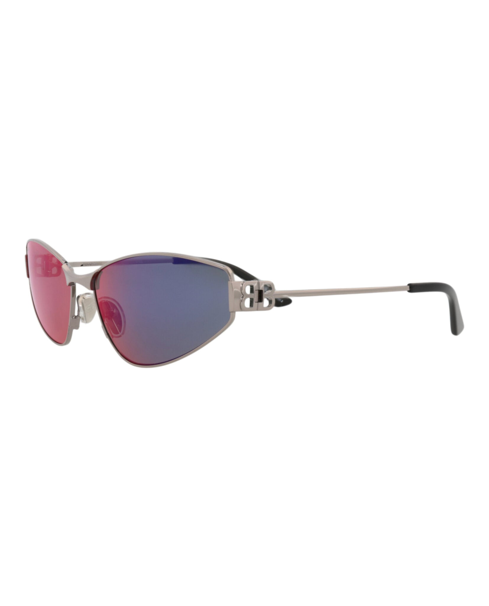 Balenciaga Balenciaga Womens Cat Eye Ruthenium Ruthenium Violet Fashion Designer Eyewear