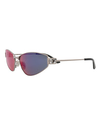Balenciaga Balenciaga Womens Cat Eye Ruthenium Ruthenium Violet Fashion Designer Eyewear