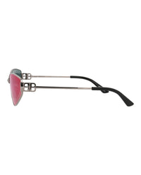 Balenciaga Balenciaga Womens Cat Eye Ruthenium Ruthenium Violet Fashion Designer Eyewear