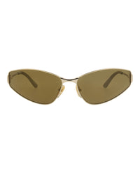 Balenciaga Balenciaga Womens Cat Eye Gold Gold Bronze Fashion Designer Eyewear