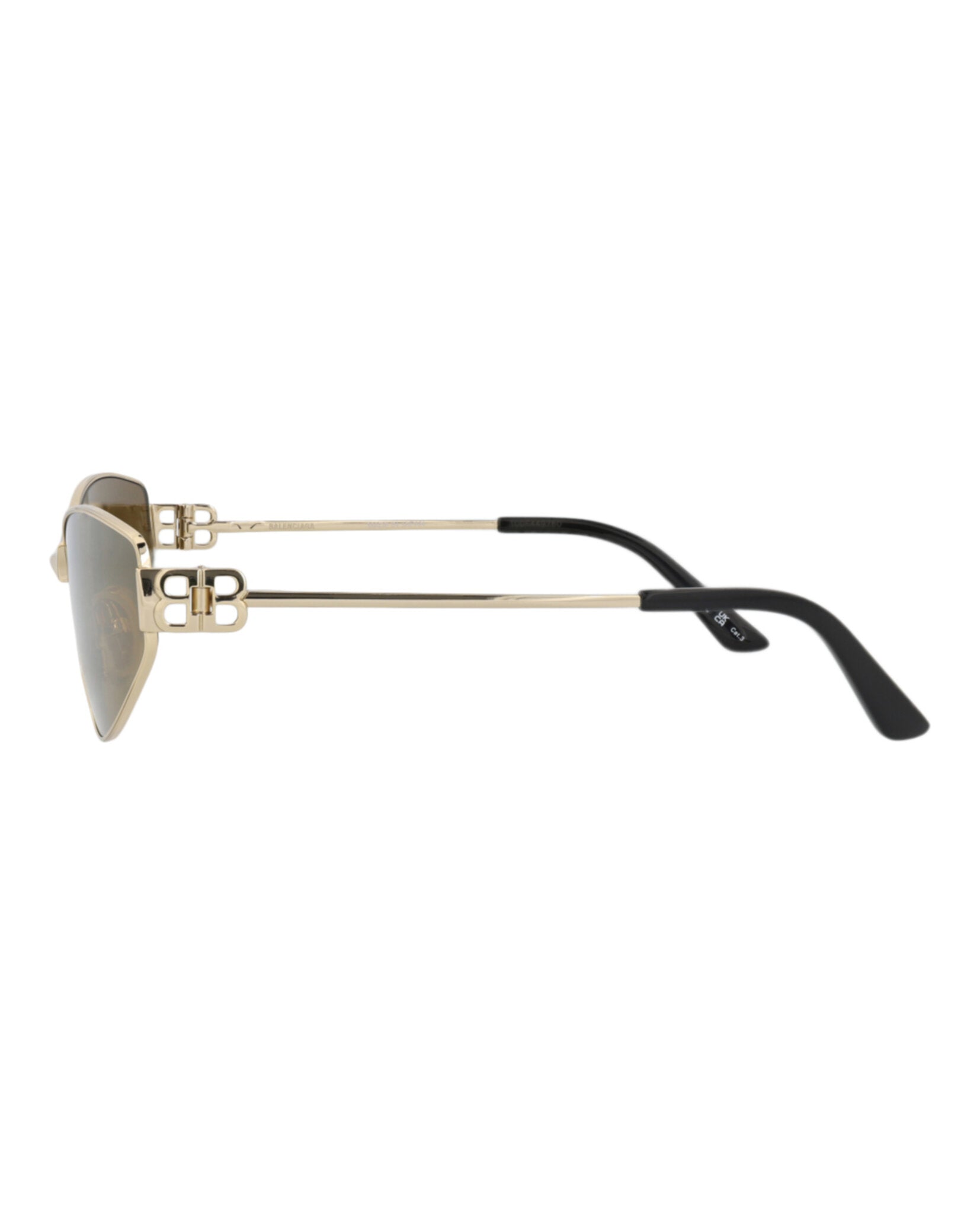 Balenciaga Balenciaga Womens Cat Eye Gold Gold Bronze Fashion Designer Eyewear