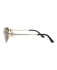Balenciaga Balenciaga Womens Cat Eye Gold Gold Bronze Fashion Designer Eyewear