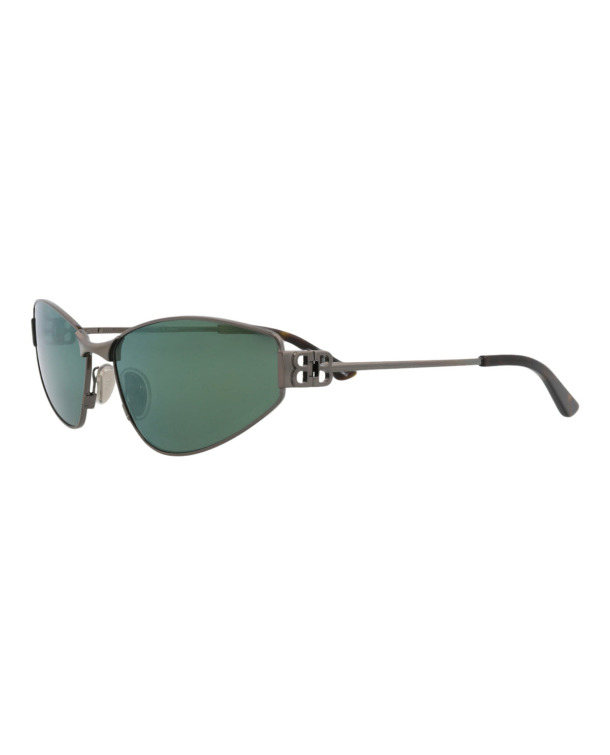 Balenciaga Womens Cat Eye Grey Grey Green Fashion Designer Eyewear