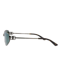 Balenciaga Womens Cat Eye Grey Grey Green Fashion Designer Eyewear