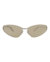 Balenciaga Balenciaga Womens Cat Eye Silver Silver Silver Fashion Designer Eyewear