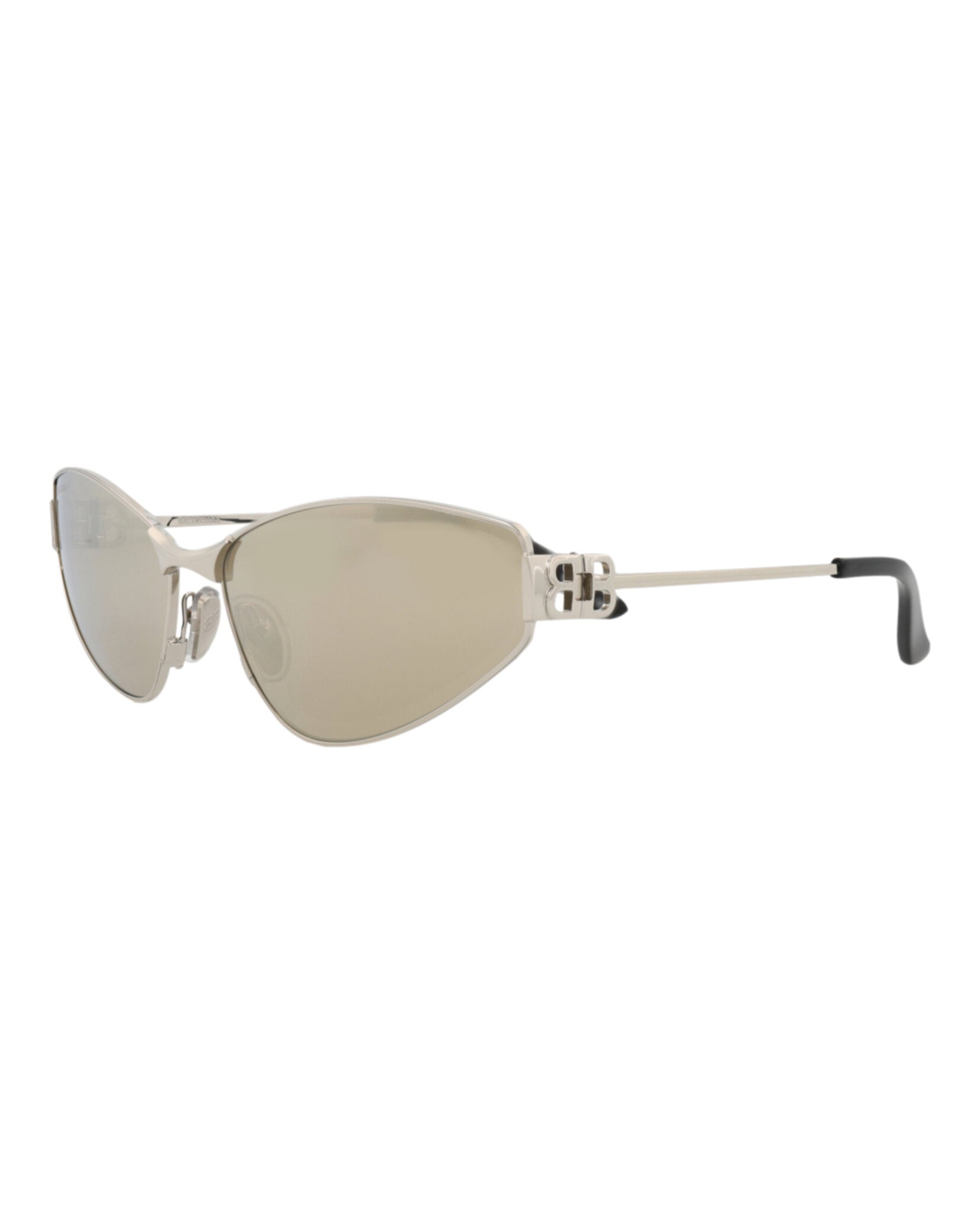Balenciaga Balenciaga Womens Cat Eye Silver Silver Silver Fashion Designer Eyewear