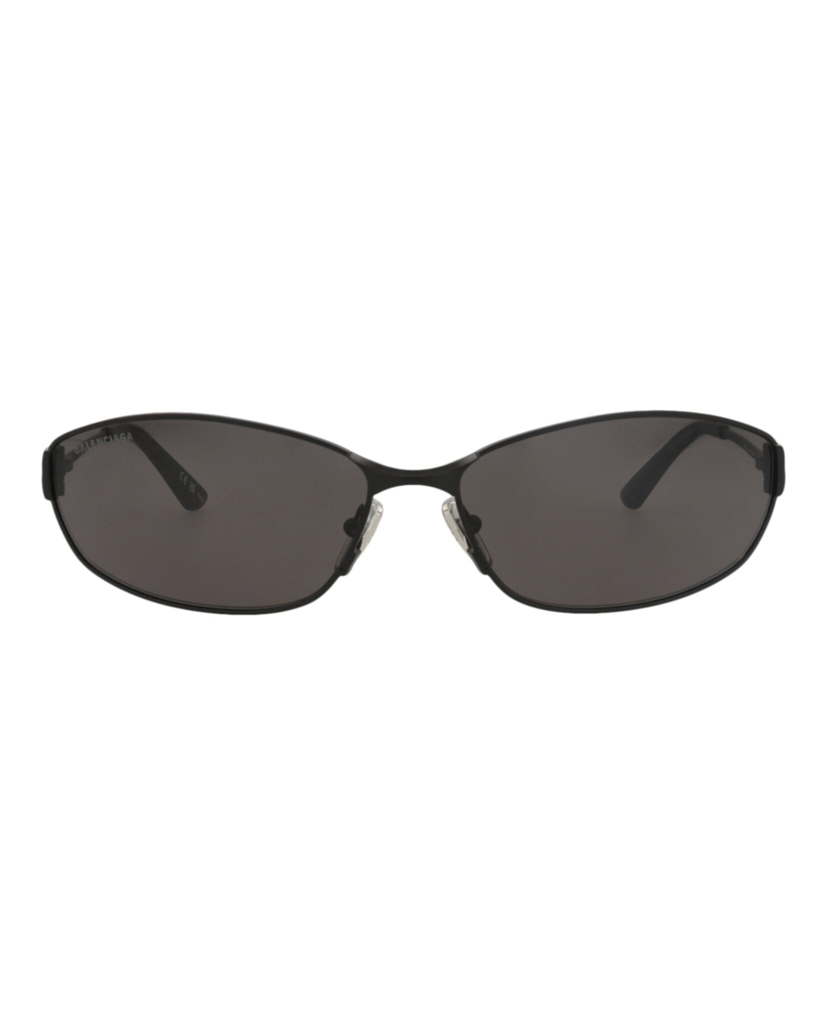 Balenciaga Unisex Square/Rectangle Black Black Grey Fashion Designer Eyewear