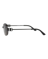 Balenciaga Unisex Square/Rectangle Black Black Grey Fashion Designer Eyewear