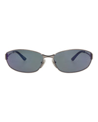 Balenciaga Unisex Square/Rectangle Ruthenium Ruthenium Violet Fashion Designer Eyewear