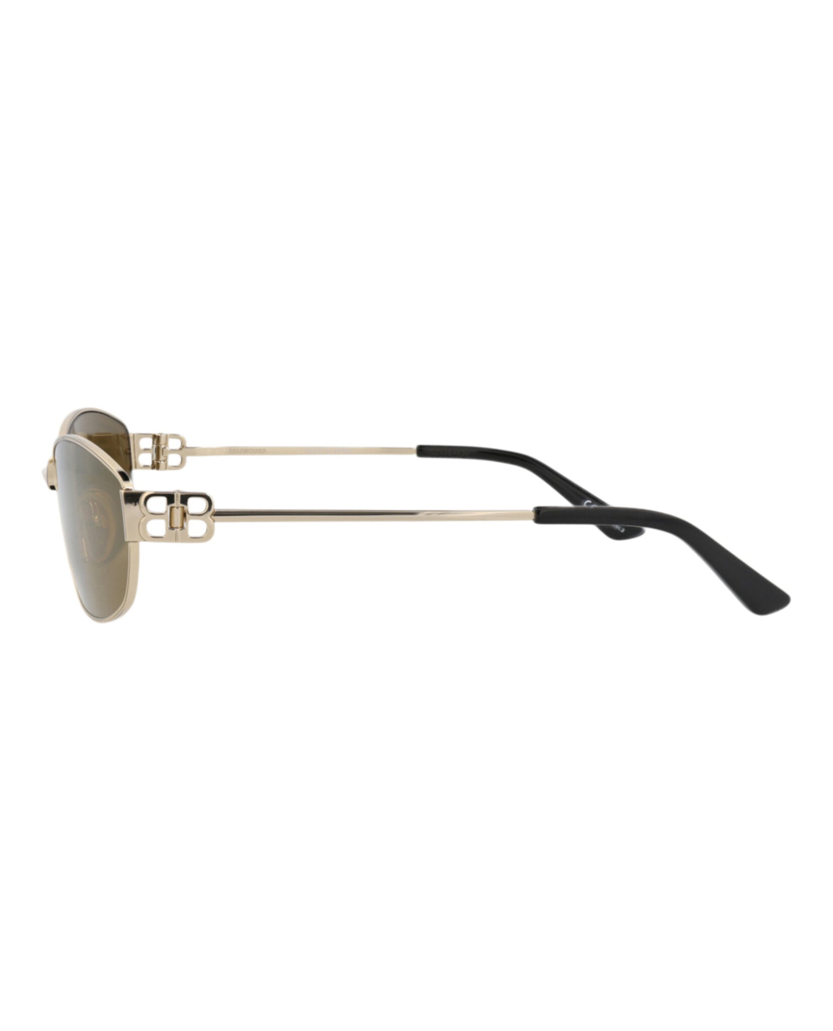 Balenciaga Balenciaga Unisex Square/Rectangle Gold Gold Bronze Fashion Designer Eyewear