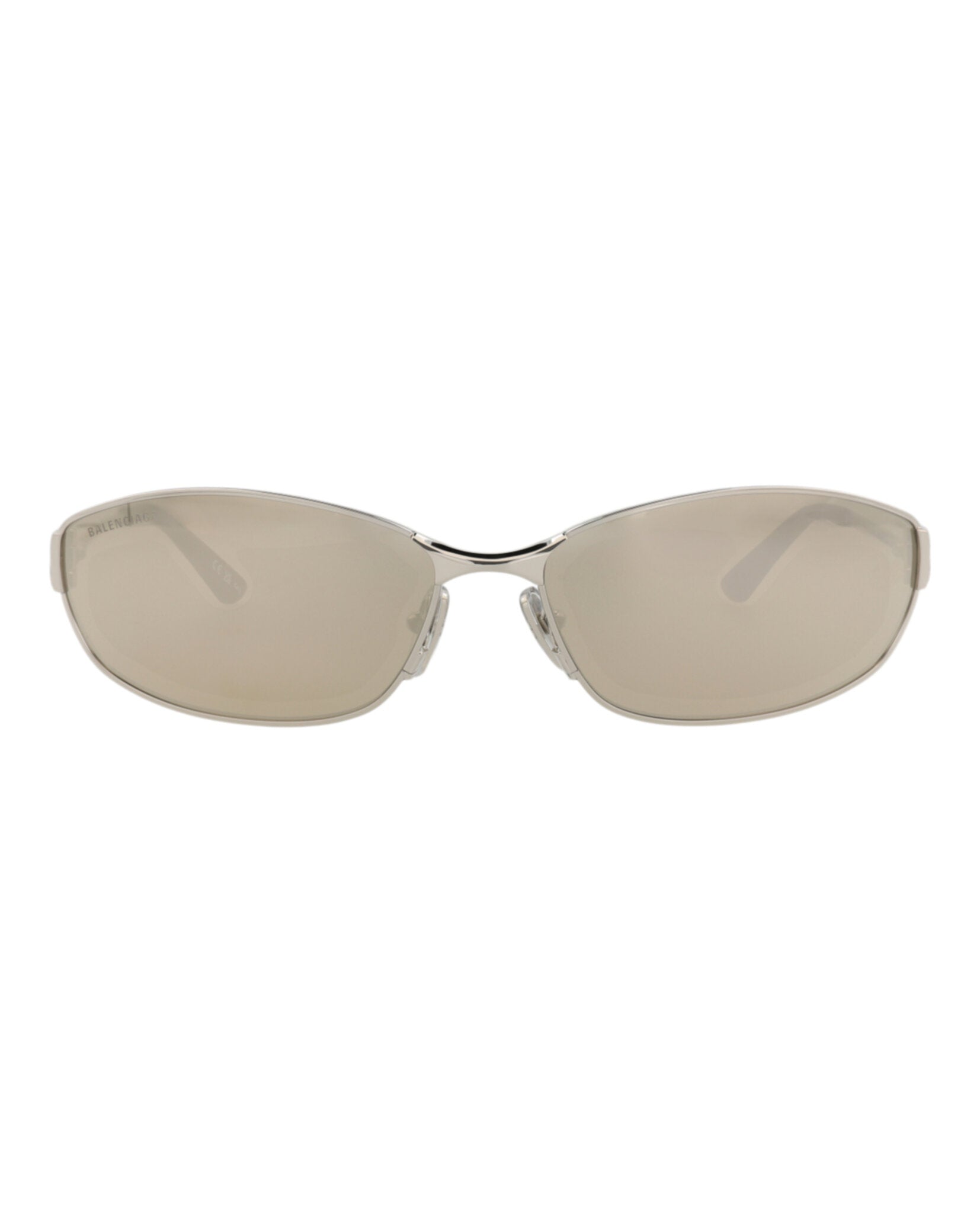 Balenciaga Balenciaga Unisex Square/Rectangle Silver Silver Silver Fashion Designer Eyewear