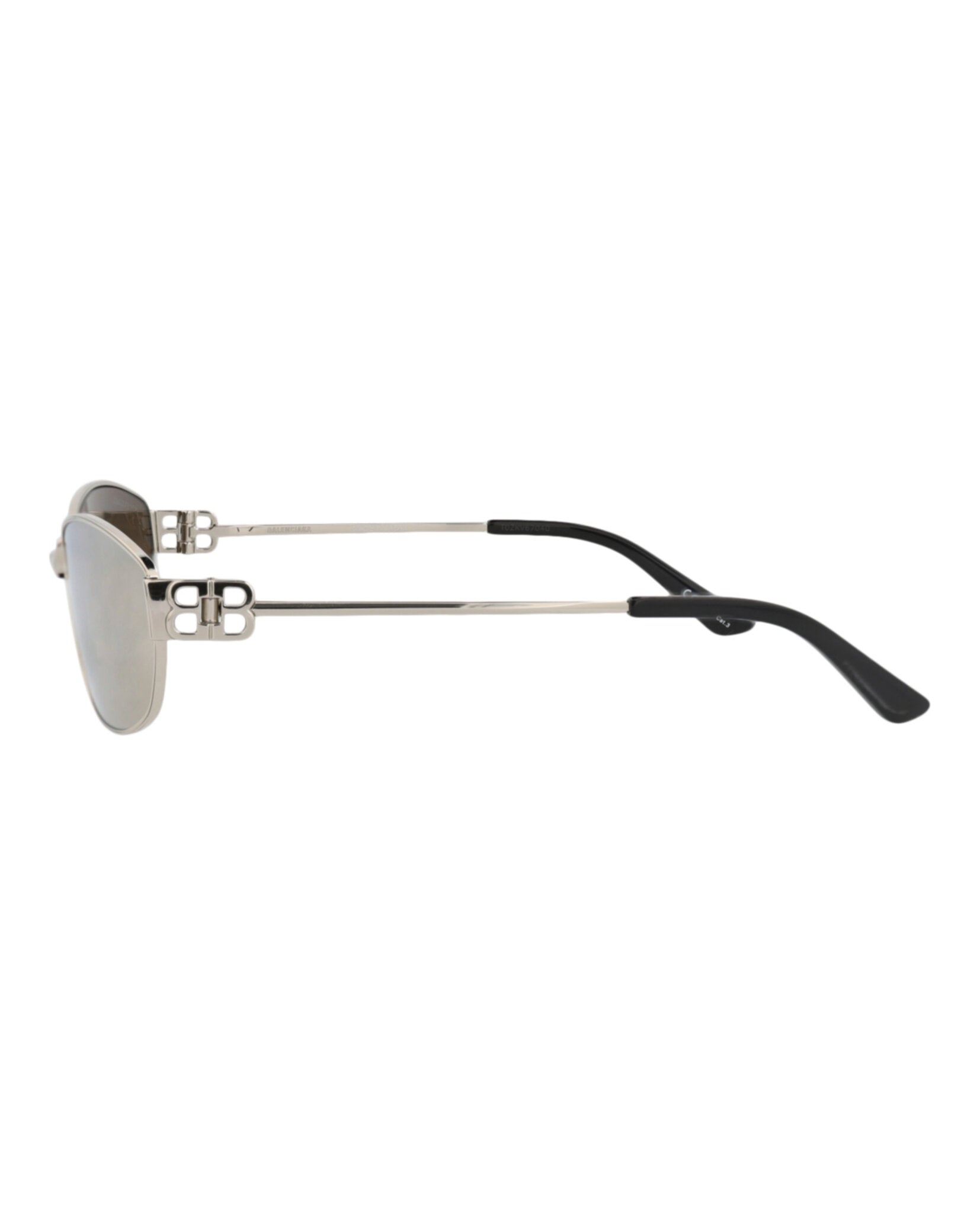Balenciaga Balenciaga Unisex Square/Rectangle Silver Silver Silver Fashion Designer Eyewear