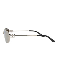 Balenciaga Balenciaga Unisex Square/Rectangle Silver Silver Silver Fashion Designer Eyewear