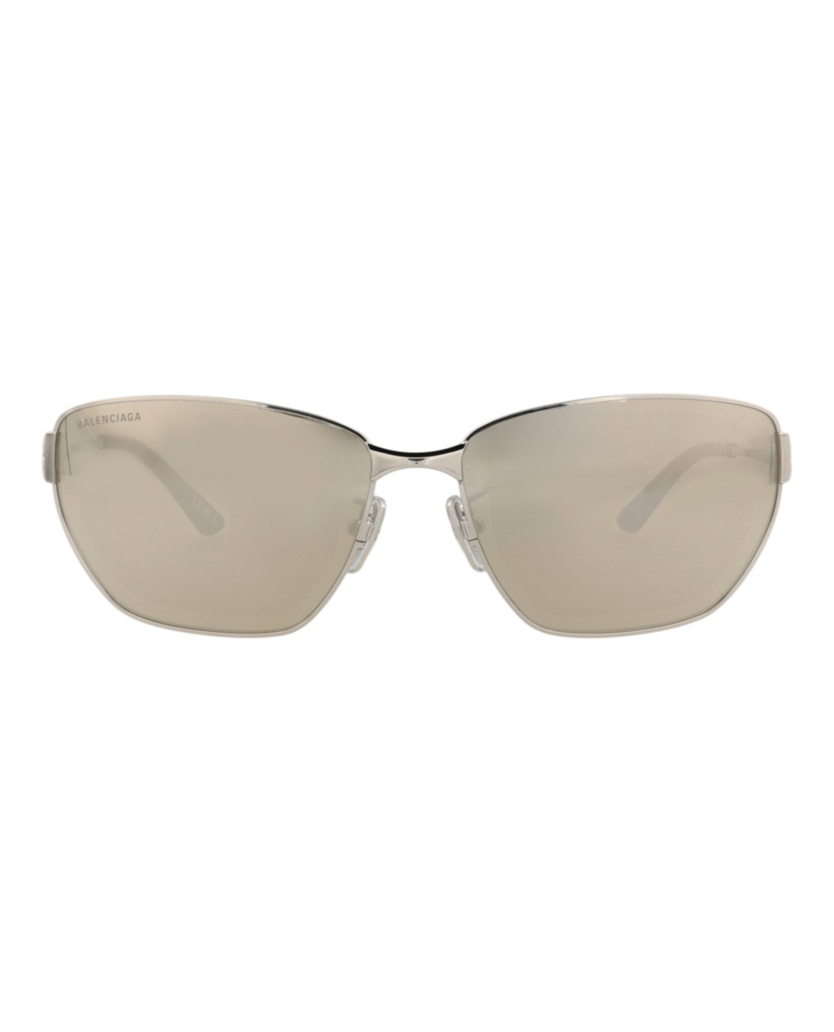 Balenciaga Balenciaga Unisex Cat Eye Silver Silver Silver Fashion Designer Eyewear
