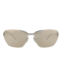 Balenciaga Balenciaga Unisex Cat Eye Silver Silver Silver Fashion Designer Eyewear