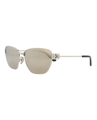Balenciaga Balenciaga Unisex Cat Eye Silver Silver Silver Fashion Designer Eyewear