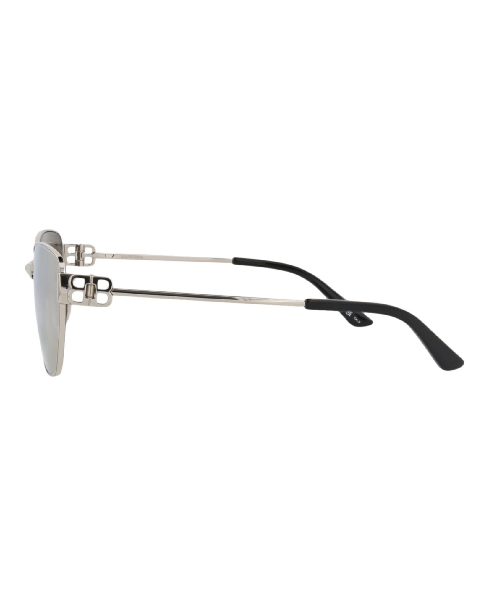 Balenciaga Balenciaga Unisex Cat Eye Silver Silver Silver Fashion Designer Eyewear