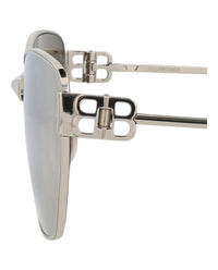 Balenciaga Balenciaga Unisex Cat Eye Silver Silver Silver Fashion Designer Eyewear