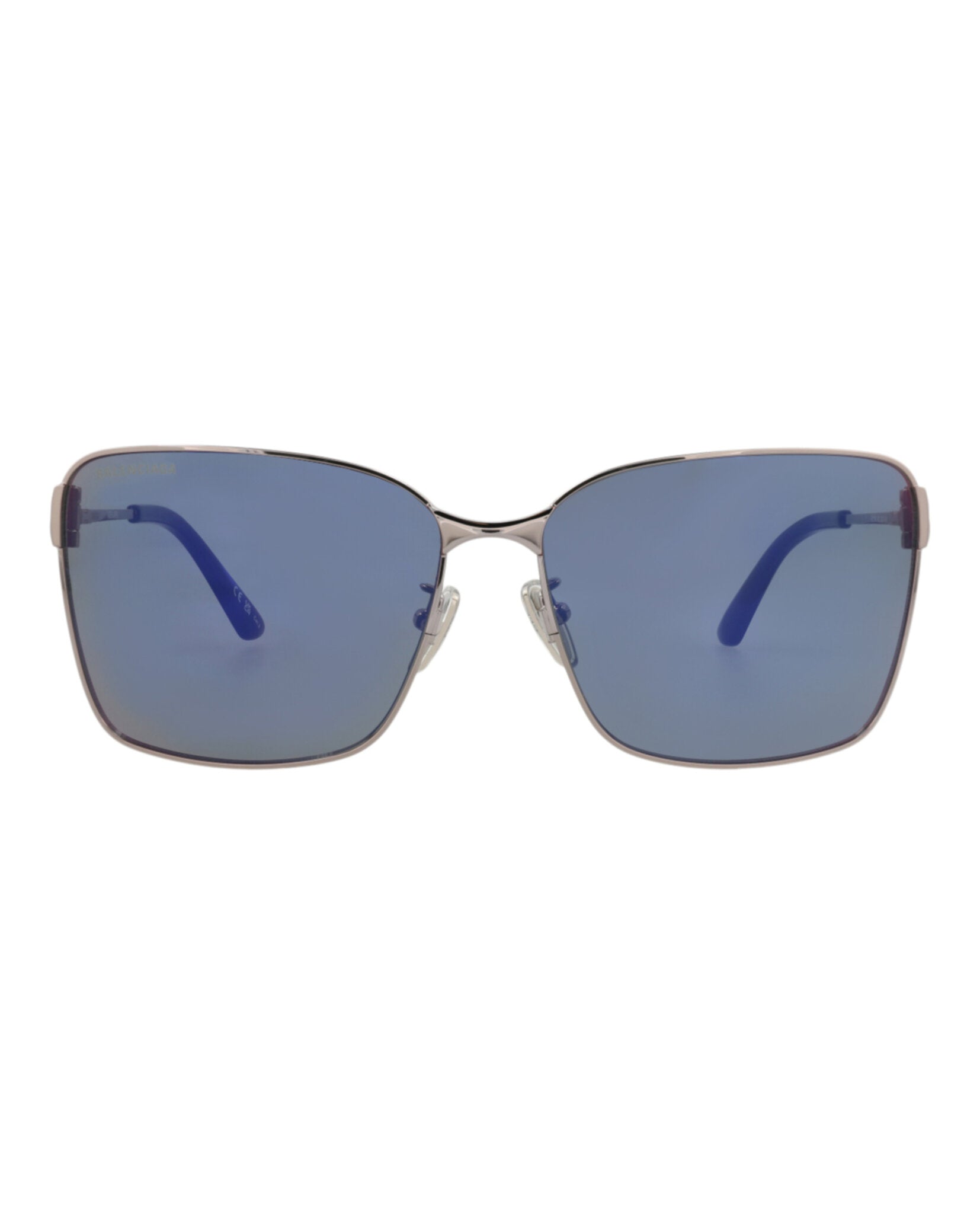 Balenciaga Balenciaga Womens Square/Rectangle Ruthenium Ruthenium Violet Fashion Designer Eyewear