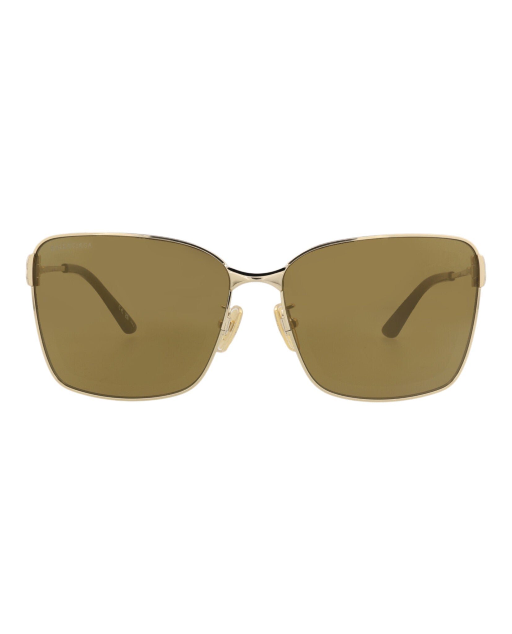 Balenciaga Balenciaga Womens Square/Rectangle Gold Gold Bronze Fashion Designer Eyewear