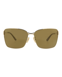 Balenciaga Balenciaga Womens Square/Rectangle Gold Gold Bronze Fashion Designer Eyewear