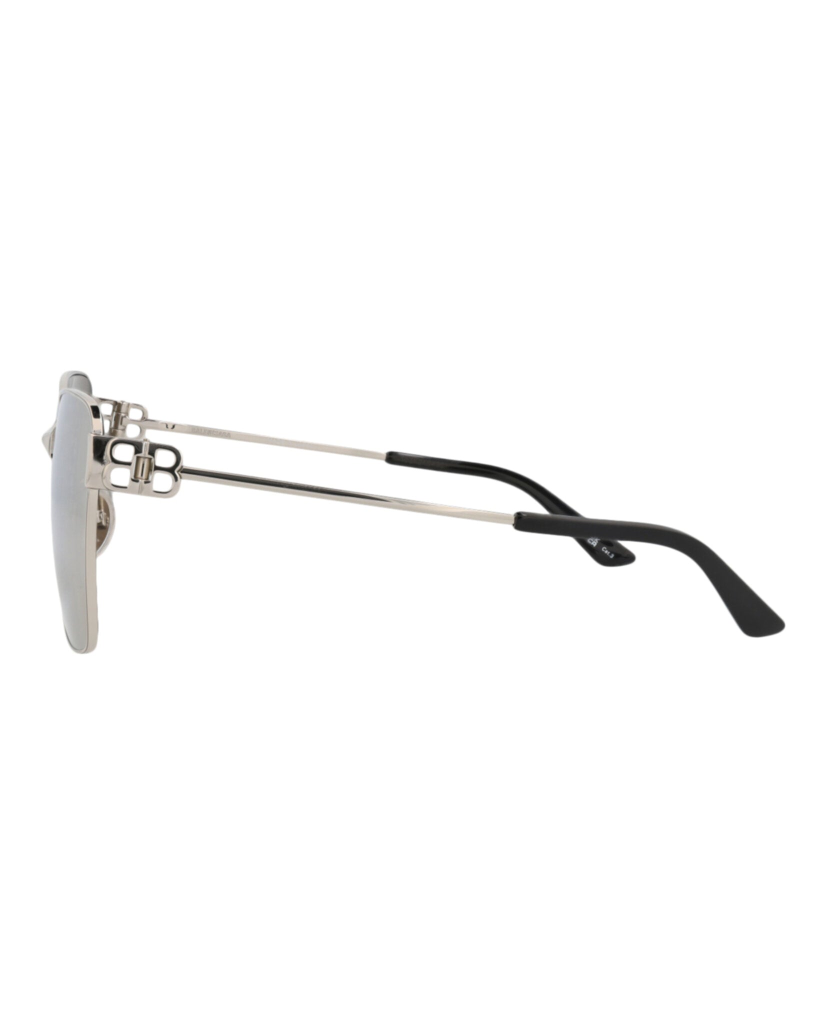 Balenciaga Balenciaga Womens Square/Rectangle Silver Silver Silver Fashion Designer Eyewear
