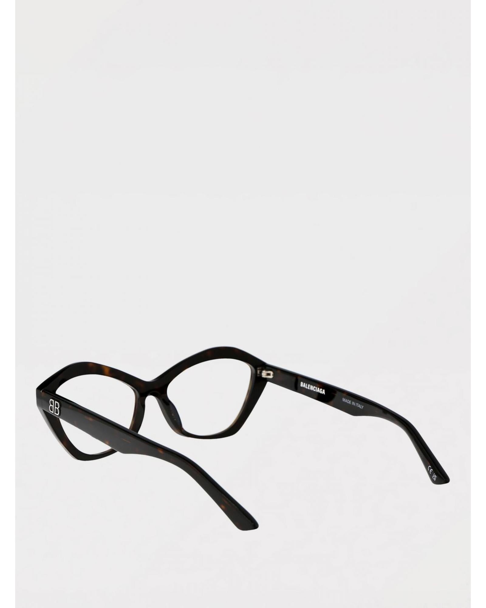 メガネ BALENCIAGA Woman Optical frames Brown BB0341O 002 Balenciaga BB0341O 002 CatEye Eyeglasses Women Brown Frames